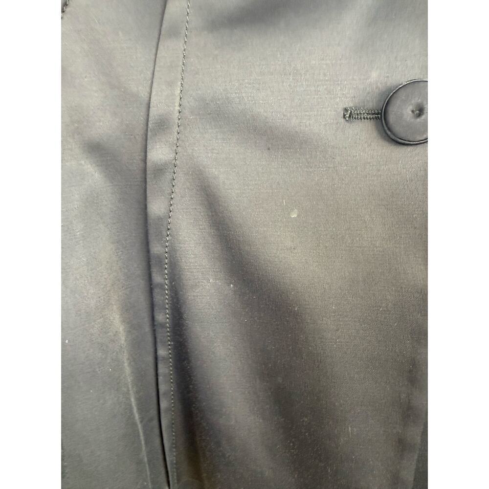 Moschino Cheap and Chic Vintage Black Satin Skirt Suit Set Size 10, measures a 6 - Picture 5 of 11
